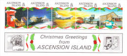 Ascension 1993 Christmas Mail Transport S/S MNH - Ascension