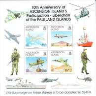 Ascension 1992 Particiaption Of Falkland Islands Liberation S/S MNH - Ascension
