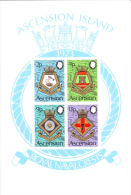 Ascension 1973 Naval Arms  S/S MNH - Ascension