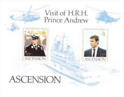 Ascension 1984 Visit Of Prince Andrew Sheet MNH - Ascension