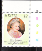 St. Kitts 1980 Queen Mother 80th Birthday MNH - St.Kitts En Nevis ( 1983-...)
