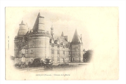 Cp, 86, Gençay, Château De La Roche - Gencay