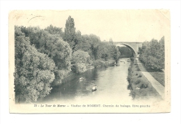 Cp, 94, Le Tour De Marne, Viaduc De Nogent, Chemin De Halage, Rive Gauche, Voyagée 1905 - Altri & Non Classificati