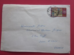 Israël Letter Cover  Lettre Enveloppe Timbre KETUBAH Pour Nîmes En France - Storia Postale