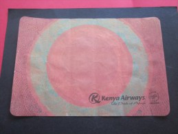 Dessous-de-plateau  Papier Compagnie Aérienne D´aviation Type Serviette Publicitaire > Kenya Airways The Pride Of Africa - Company Logo Napkins