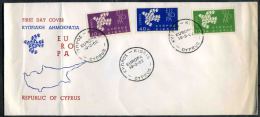 1962 Cipro, F.D.C. Europa - Lettres & Documents