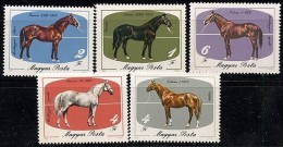 HUNGARY 1985 HORSES / ANIMALS SC#2932-36 MNH - Ungebraucht