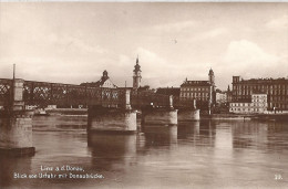 Linz A.d. Donau - Blick Von Urfahr Mit Donaubrücke - Linz