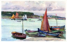 Illustrateur   Signé  Marc . Bateaux  A  Concarneau - Andere & Zonder Classificatie