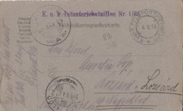REGIMENT PORTMARK, WAR PRISONERS POSTCARD, CENSORED, 1916, AUSTRIA - WW1