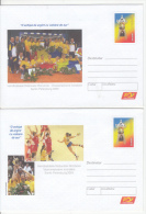 HANBALL NATIONAL TEAM, COVER STATIONERY, ENTIER POSTAL, 2X, 2006, ROMANIA - Handbal