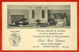 CPA AK "Fabrique Spéciale De Couteaux" Pour Industrie Du Tabac Karl Rud. DIENES Bez. KOLN ALLEMAGNE à VILKERATH-OVERATH - Overath