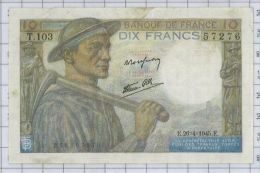 10 Francs Mineur, Ref Fayette 8-14, état SUP - 10 F 1941-1949 ''Mineur''