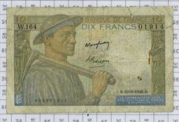 10 Francs Mineur, Ref Fayette 8-20, état TB - 10 F 1941-1949 ''Mineur''