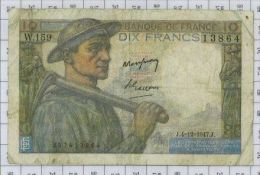 10 Francs Mineur, Ref Fayette 8-19, état TB-TTB - 10 F 1941-1949 ''Mineur''