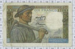 10 Francs Mineur, Ref Fayette 8-21, état TB-TTB - 10 F 1941-1949 ''Mineur''