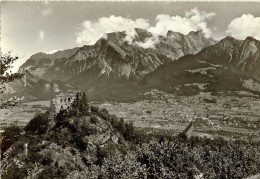 Maienfeld - Ruine Wartenstein Mit Falknis           Ca. 1950 - Maienfeld