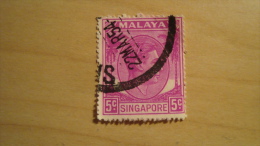 Singapore  1952  Scott #5  Used - Singapore (...-1959)