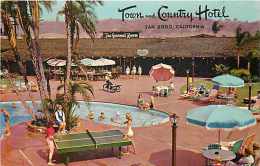 210377-California, San Diego, Town & Country Hotel, Swimming Pool, Ping Pong, Table Tennis - San Diego