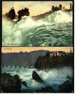 2 X Der Rheinfall Bei Schaffhausen  -  Ansichtskarten  Ca. 1909 + 1926    (2276) - Otros & Sin Clasificación