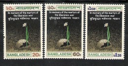 Bangladesh, 1973, In Memory Of The Martyrs Of The Liberation War, Set 3 V,   MNH, (**) - Bangladesch