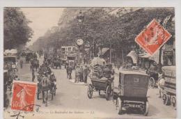 CPA PARIS 2eme, BD DES ITALIENS En 1910!! - Arrondissement: 02