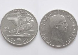 RARA !!! 50 CT. 1936 " IMPERO " !!! RARA - 1900-1946 : Victor Emmanuel III & Umberto II