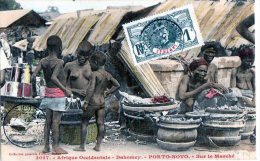 Afrique Noire  Dahomey - Bénin :  Porto-Novo  Le Marché (voir Scan) - Dahomey