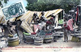 Afrique Noire  Dahomey - Bénin :  Porto-Novo  Le Marché     ( Voir Scan) - Dahomey