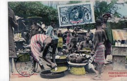 Afrique Noire  Dahomey - Bénin :  Porto-Novo  Le Marché     ( Voir Scan) - Dahome