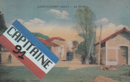 CPA CHATONNAY ISERE LA GARE 1940. X X - Châtonnay