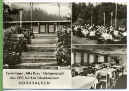 Heiligenstadt, Ferienlager Alte Burg, VEB Nortak Tabakfabriken Nordhausen,  1960/1970 Verlag:, Konsum Fotocolor, - Heiligenstadt