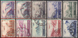 SWITZERLAND - AERO POST - AIRMAIL + DIF. COLOR - Used - 1941/48 - Gebraucht