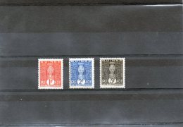 3 Valeurs Taxe N° 33/35 Neuf ** ( Colle Lég Défraichie ) - Unused Stamps