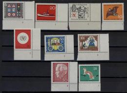 Bund 1965+66+67  Mit Formnummer + Eckrand Postfrisch/MNH/** - Unused Stamps