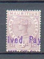 B20 - MAURICE - YT Fisc Post 4 Obli - Mauritius (...-1967)