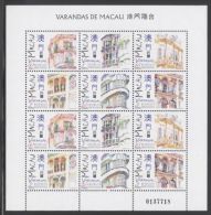 Macau - 1997 Balconies Sheet MNH__(THB-3125) - Blocks & Kleinbögen