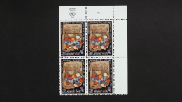 UNO-Genf 285, Eckrandviererblock ´B´ **/mnh, 50 J. WFUNA (auch EVB C Möglich) - Unused Stamps