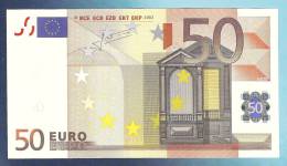 RARE RR 50 EURO BELGIUM T018H4 Serie Z7  AUNC - 50 Euro