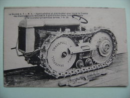 CPA Publicitaire - Société A.T.I.M.A  Paris - Chenille Sherman & Sheppard New-York  A Voir ! - Tracteurs