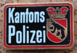 KANTONS BERN POLIZEI SCHWEIZ - POLICE DU CANTON DE BERNE - SUISSE - OURS -     (GRENAT) - Polizei