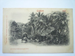 CEYLON  :  Outstation  ROAD  SCENE - Sri Lanka (Ceylon)