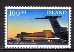 (SA0590) ICELAND, 1987 (Inauguration Of Keflavik International Airport Terminal). Mi # 664. MNH** Stamp - Nuevos