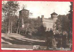 CARTOLINA VIAGGIATA ITALIA - TORINO - Castello Medioevale - Annullo TORINO  22 - 08 - 1940 - Otros Monumentos Y Edificios