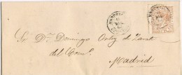 4377. Envuelta MONDRAGON (Guipuzcoa) 1868 A Madrid - Briefe U. Dokumente