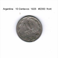 ARGENTINA    10  CENTAVOS  1925  (KM # 35) - Argentinië