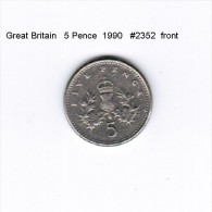 GREAT BRITAIN    5  PENCE  1990  (KM # 937b) - 5 Pence & 5 New Pence