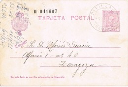 4378. Entero Postal PITILLAS (Zaragoza) 1930, Variedad Num 57naa º - 1850-1931