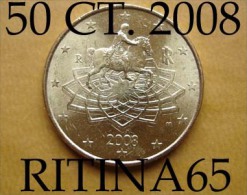 RARA !!! N. 1 COIN/MONETA DA 50 CT. ITALIA 2008 UNC/FDC !!! - Italia