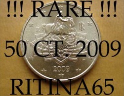 RARA !!! N. 1 COIN/MONETA DA 50 CT. ITALIA 2009 UNC/FDC !!! - Italien